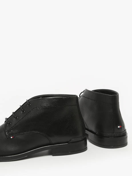 Chaussures De Ville Montante En Cuir Tommy hilfiger Noir men 5697BDS vue secondaire 2