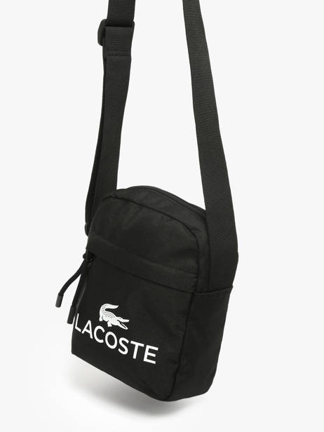 Sac Bandoulière Lacoste Noir zt NU5181ZT vue secondaire 2