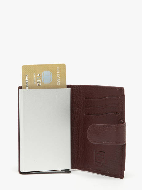 Portefeuille Cuir Crinkles Violet caviar 14600 vue secondaire 1