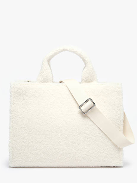 Sac Cabas Rue St Guillaume Shearling Karl lagerfeld Blanc rsg A4W50013 vue secondaire 4