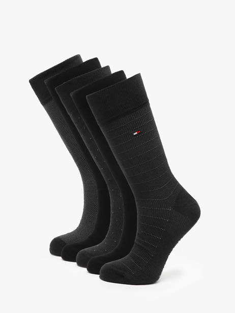 Chaussettes Homme 6 Paires Boîte Cadeau Tommy hilfiger Noir socks 71235374