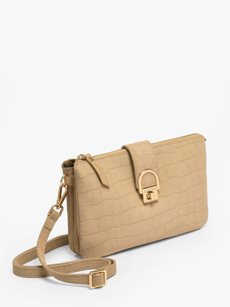 Sac Bandoulière Equestre Croco Cuir Etrier Beige equestre croco EECQ0143 vue secondaire 2