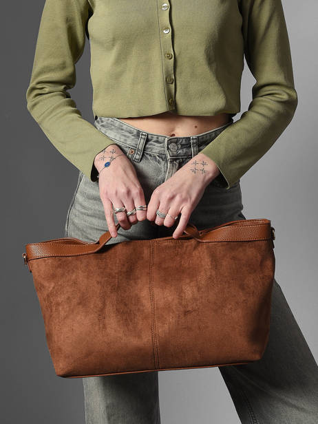 Sac Porté Main Wt Velvet Miniprix Marron wt velvet KJ62084 vue secondaire 1