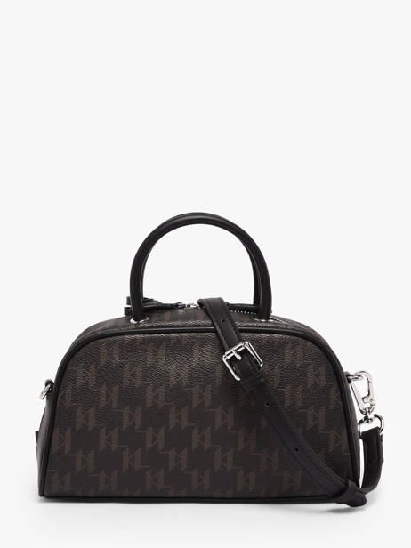 Sac Bowling K/ikon Mono Cuir Karl lagerfeld Marron k ikon B1W30025 vue secondaire 4