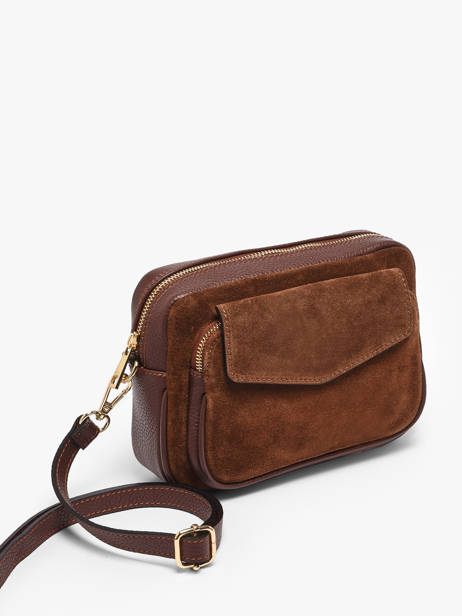 Sac Bandoulière Velvet Caviar Cuir Milano Marron velvet caviar VC25067 vue secondaire 2