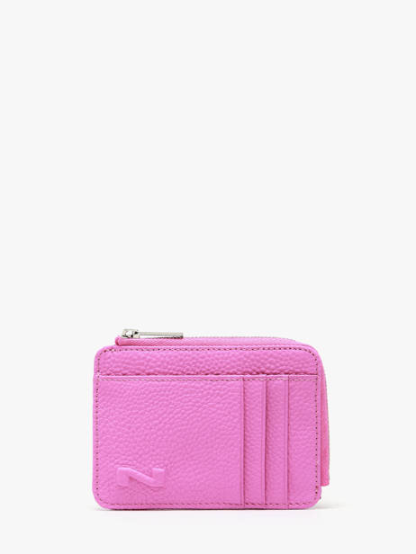 Porte-monnaie Avec Porte-cartes Original N Cuir Nathan baume Rose original n 217N