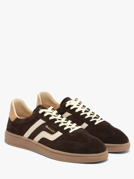 Sneakers En Cuir Gant Noir men CUZIMG46 vue secondaire 2