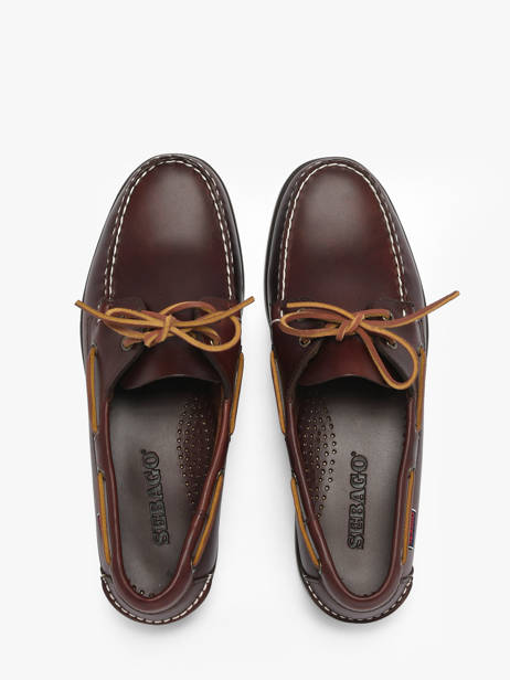 Chaussures Bateau En Cuir Sebago Marron men 70000G0 vue secondaire 4