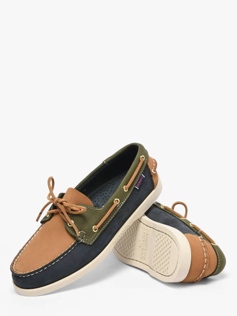 Chaussures Bateau En Cuir Sebago Multicolore men 7111M2W vue secondaire 3