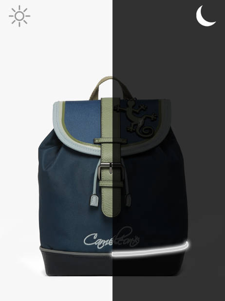 Sac à Dos 1 Compartiment Cameleon Bleu vintage urban PBVBSD25 vue secondaire 6