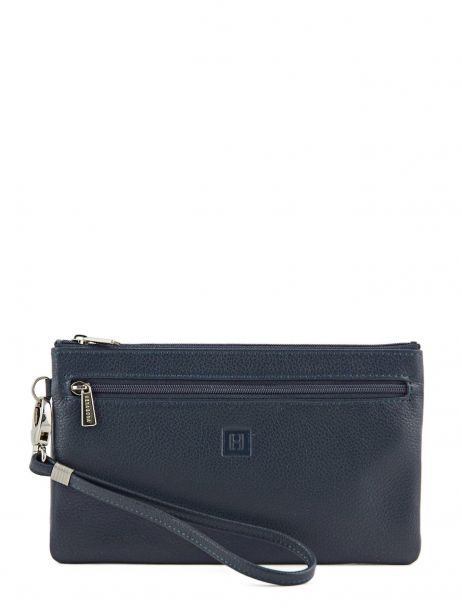 Pouch Leather Hexagona Blue confort 467213