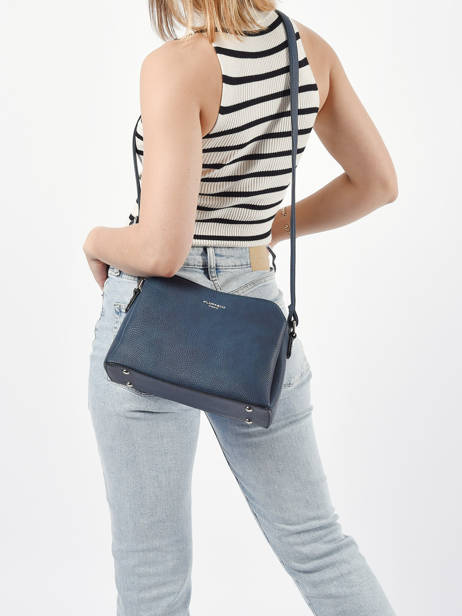 Shoulder Bag Grained Miniprix Blue grained F2516 other view 1