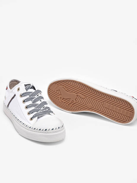 Sneakers  Mustang Blanc accessoires 1376303 vue secondaire 3